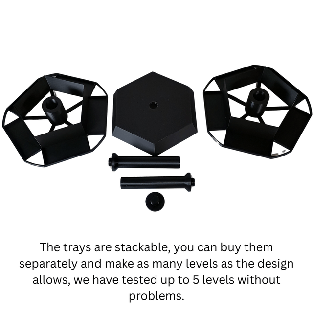 🌀 Stackable Rotating Display Stand for Keychains, Earrings, or Crafts – 2 & 3 Levels – Customizable 🎨
