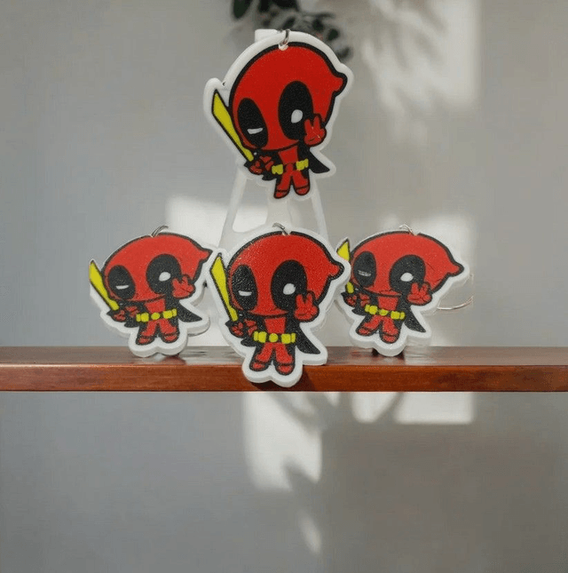 Chibi Deadpool 3D Keyring - Add a Fun Touch to Your Keys! 🎉