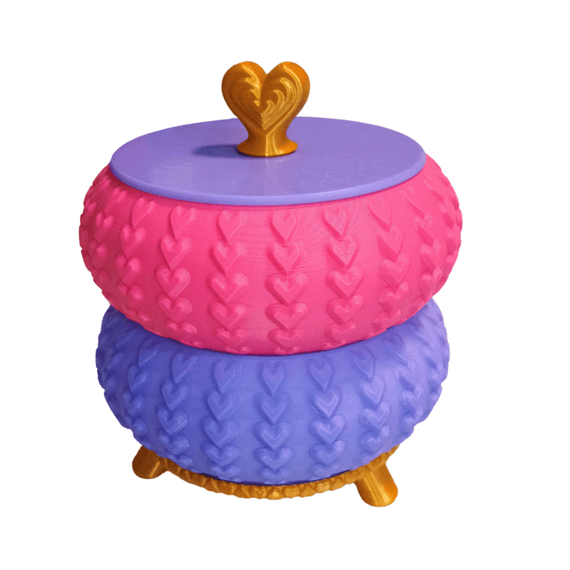 💍 Heart Jewellery Box Duo: Stackable for Unforgettable Jewellery 💖