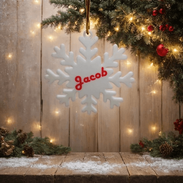Set of 3 Personalized 3D Snowflakes