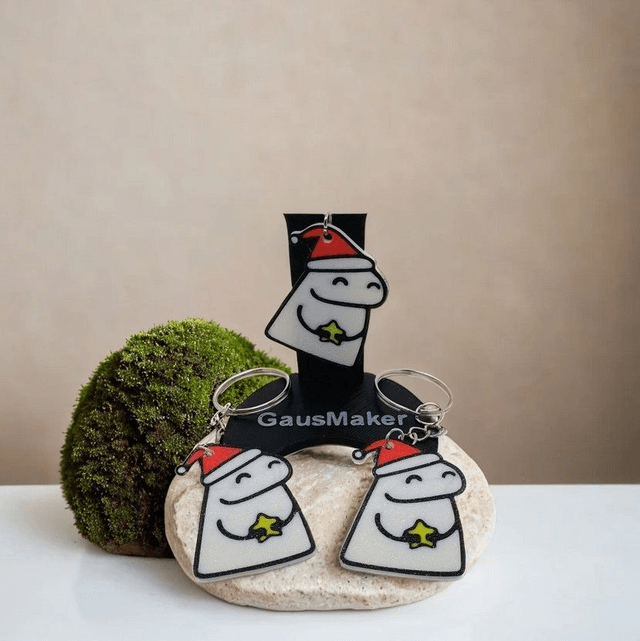 🎄🔑 Christmas Flork Keychain 🔑🎄