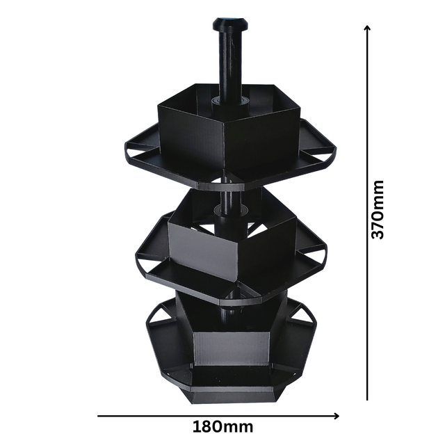 🌀 Stackable Rotating Display Stand for Keychains, Earrings, or Crafts – 2 & 3 Levels – Customizable 🎨
