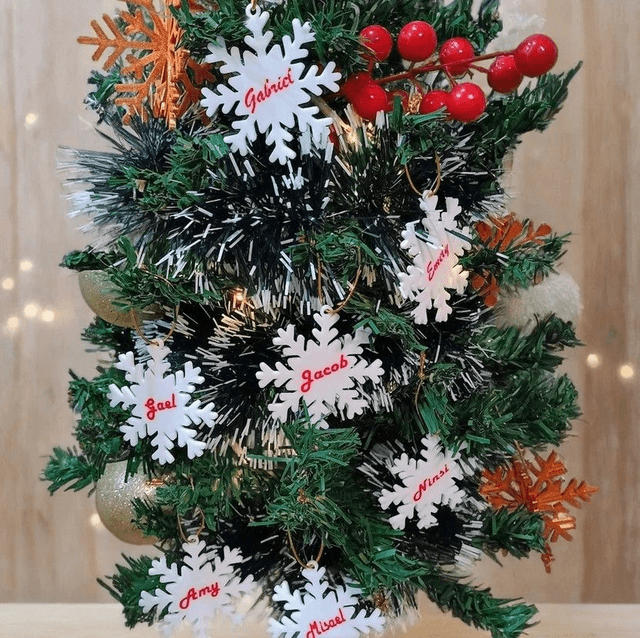 Set of 3 Personalized 3D Snowflakes