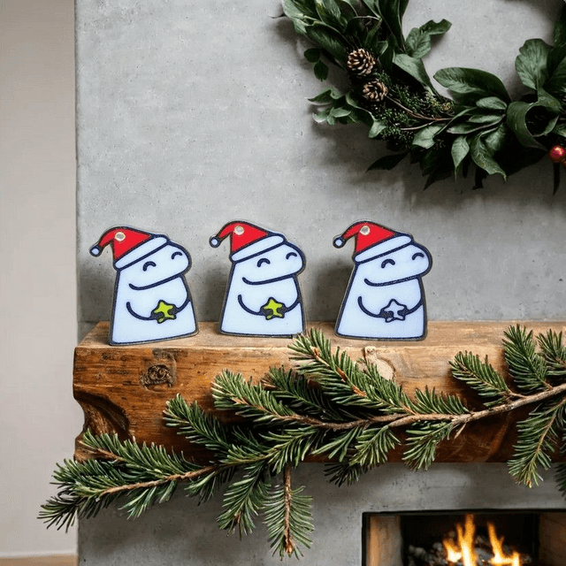 🎄🔑 Christmas Flork Keychain 🔑🎄